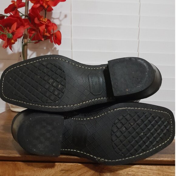 Frye U.S.A Made 12R Women's Harness Biker Boots Black Leather Sz 9.5M - Picture 9 of 15